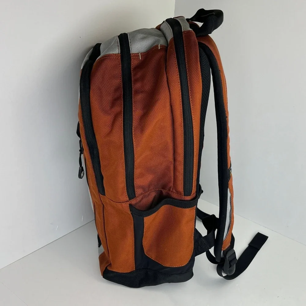 Timbuk2 Laptop Backpack Burnt Orange Silver Ballistic Nylon Tech Commuter Bag